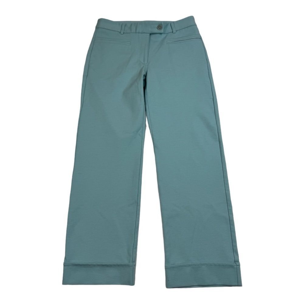 Betabrand Cropped Ankle Pants in Light Blue - Picture 3 of 12